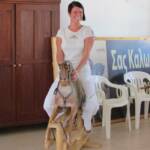 Lana from Zvenga Stream trying out stall holder Wayne's handmade rocking horse!

Zvenga Stream - www.limescale-cyprus.com