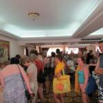 First rush of people!