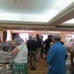 Customers busily shopping for Christmas