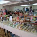 Holly and Maria chatting.....Sapooni Cyprus a great selection of candles, creams, soaps and more - all handmade