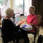 Rhonda Wood's mini Nail Salon for the day! 